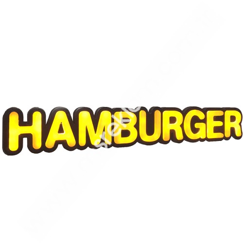 Hamburger Leon Led Tabela Işıklı 11x75CM