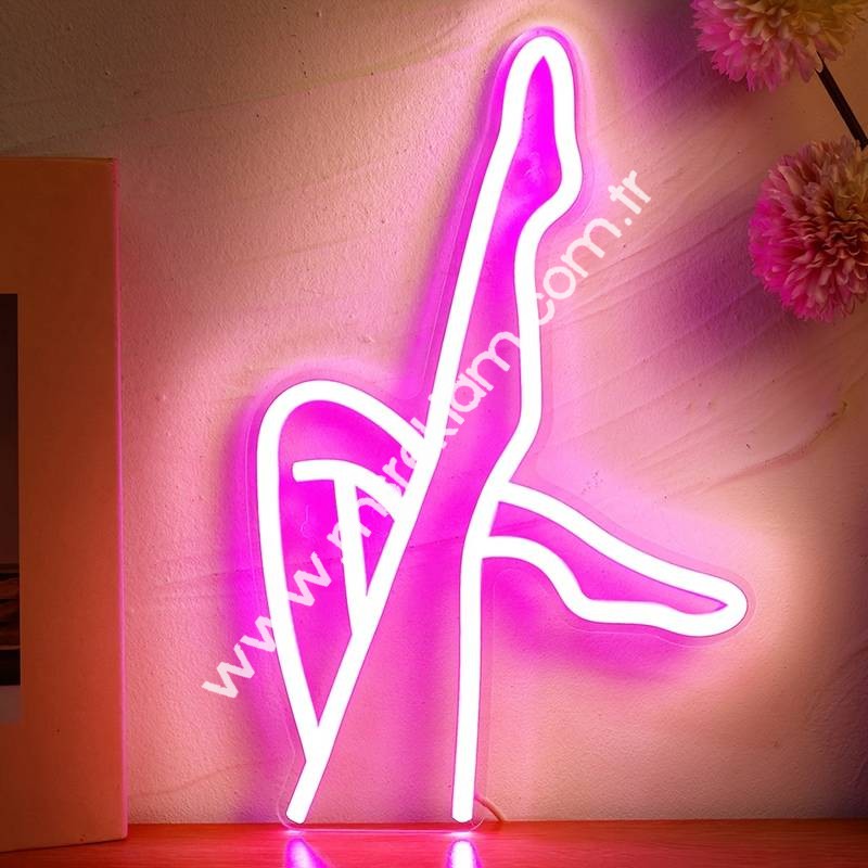 Women Leg Neon Led Tabela