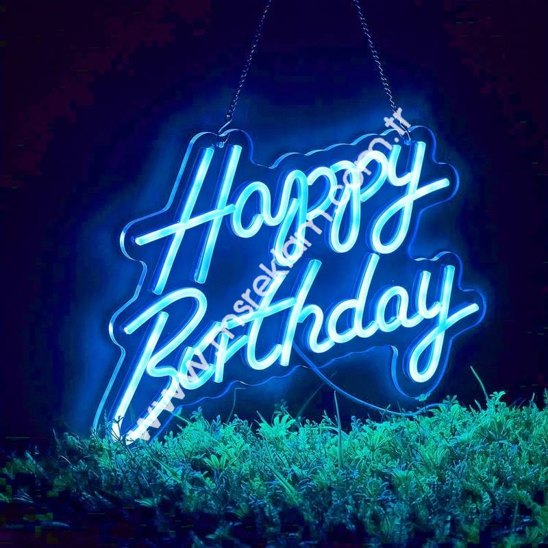 Happy Birthday Neon Led Tabela